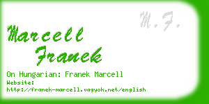 marcell franek business card